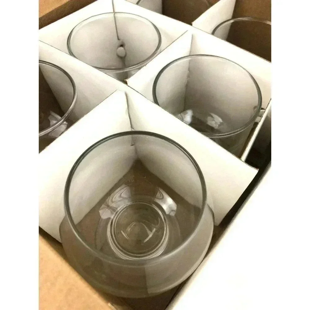 NIB 6 PC Mini Dessert Glass Serving Cups Assorted Size Gift Party‎ Short